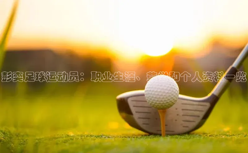 恒行6平台注册账号入口携程彭奕足球运动员：职业生涯、荣誉和个人资料一览